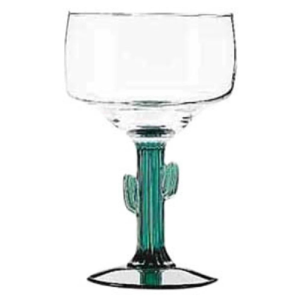 Libbey 3619JS 12 Oz Cactus Margarita Glass Juniper Stem Specialty Glassware