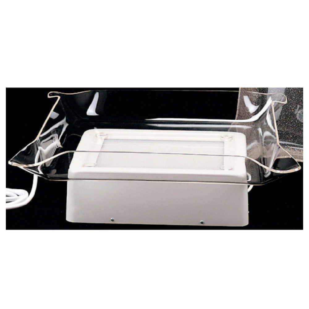 JB Prince C536 T 30 Inch Acrylic Glo-Ice Tray Square Transparent Display