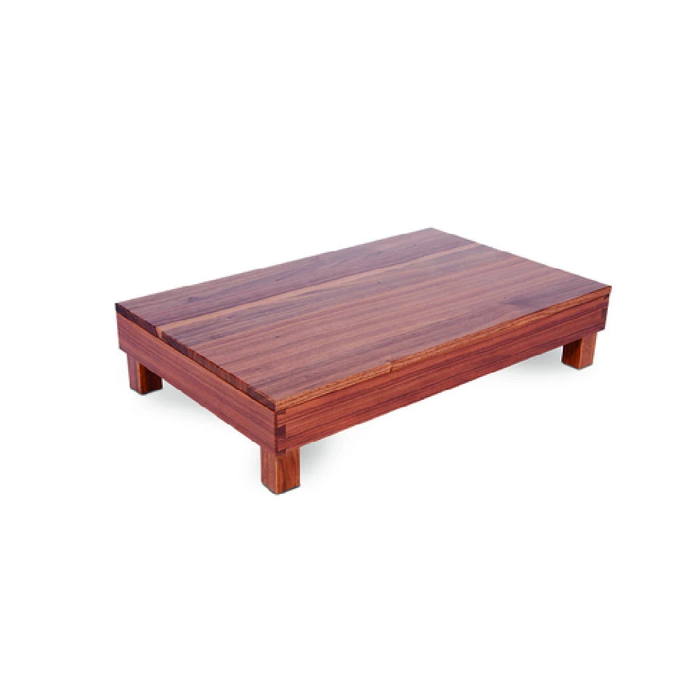 Service Ideas 15A01110 12 Inch Large Rectangular Serving Tray Walnut Wood