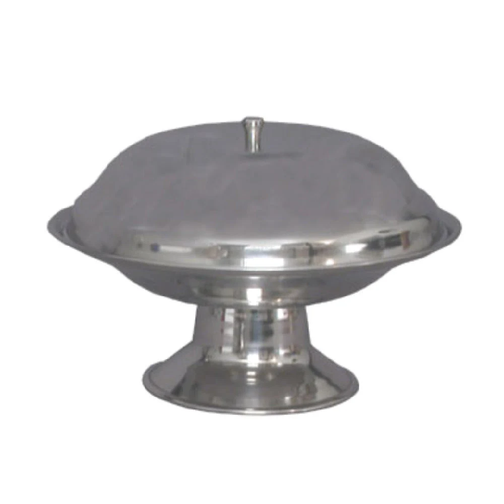 Town 25285 8-1/2 Inch Diameter Compote Dish Footed Base Polished Stainless Steel