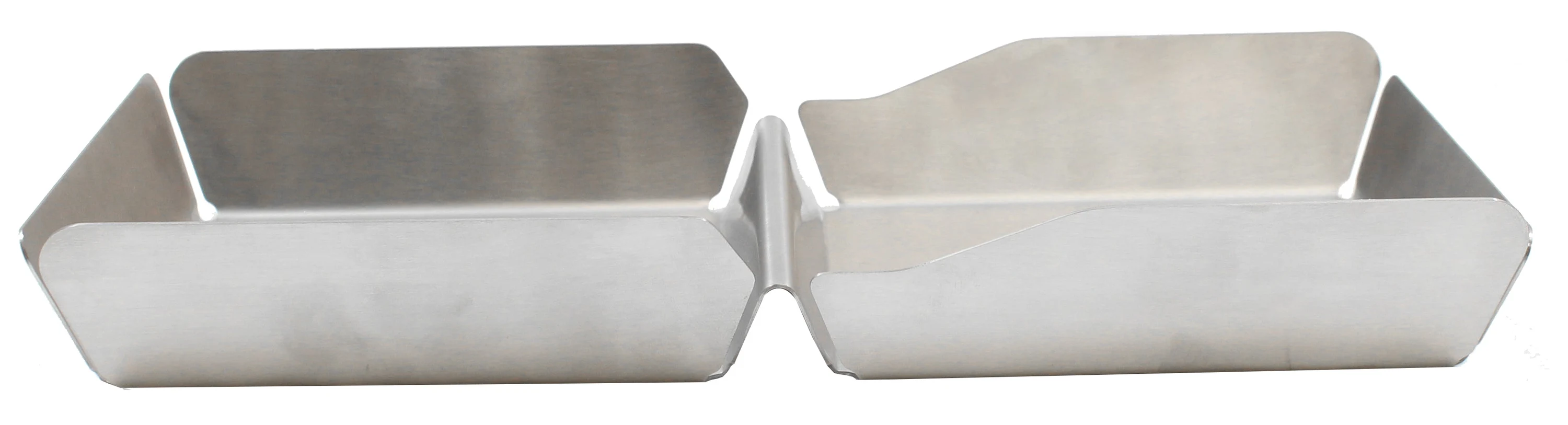 Tablecraft 20003 11-5/8 Inch Stainless Steel Serving Dish with 2 Compartments