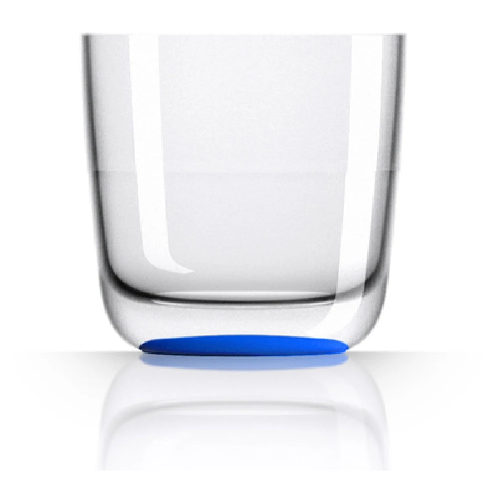 BauscherHepp PM830S1 9.6 Oz Whiskey Break Resistant Tritan Clear with Navy Bottom