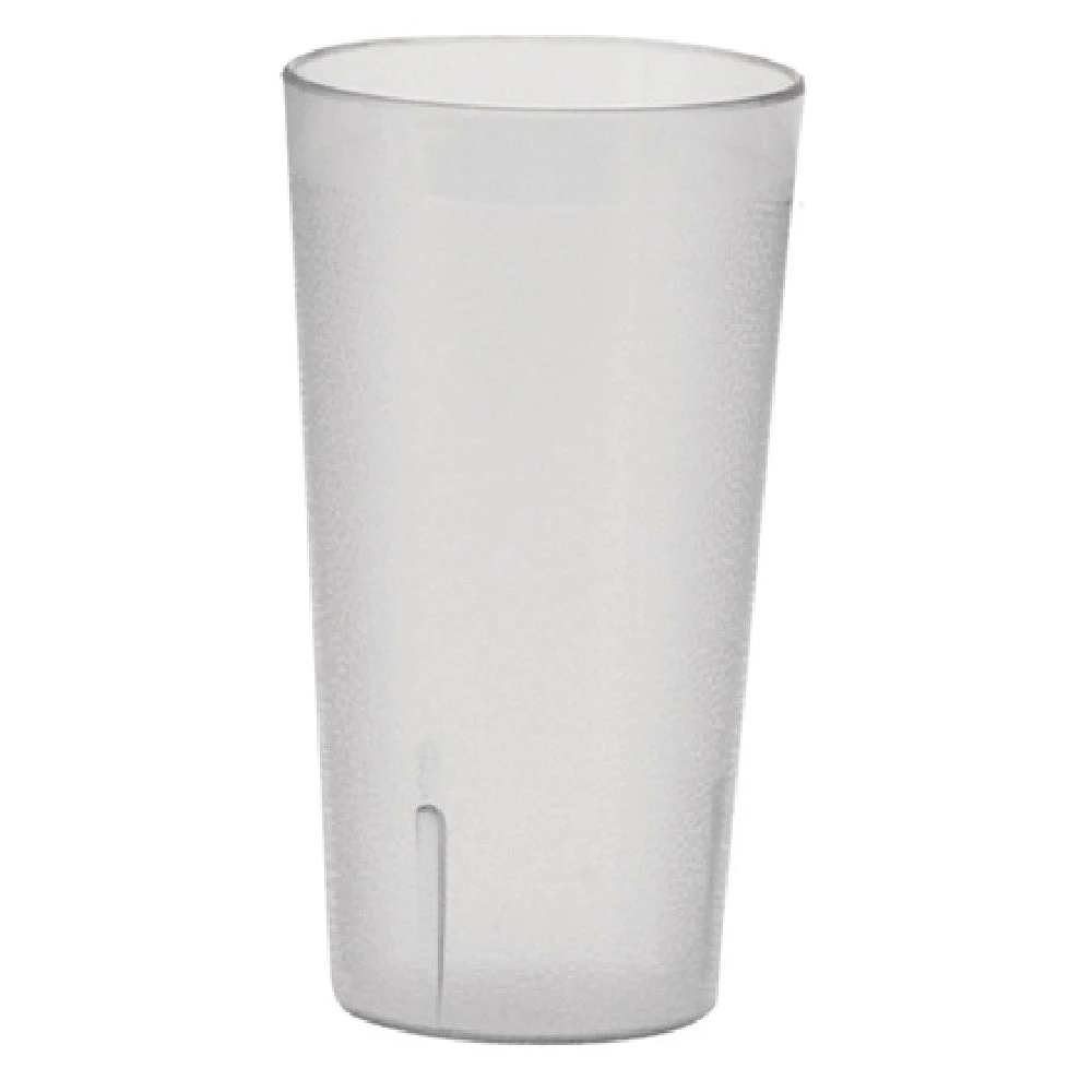 Winco PTP-08C 8 Oz Break-Resistant Clear Plastic Tumbler Pebbled