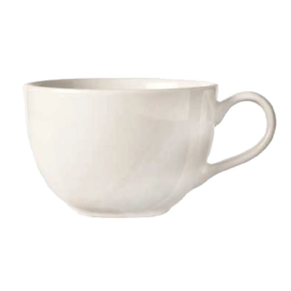 Libbey BW-1152 7-1/2 Oz Porcelain Low Cup Bright White Non-Stackable