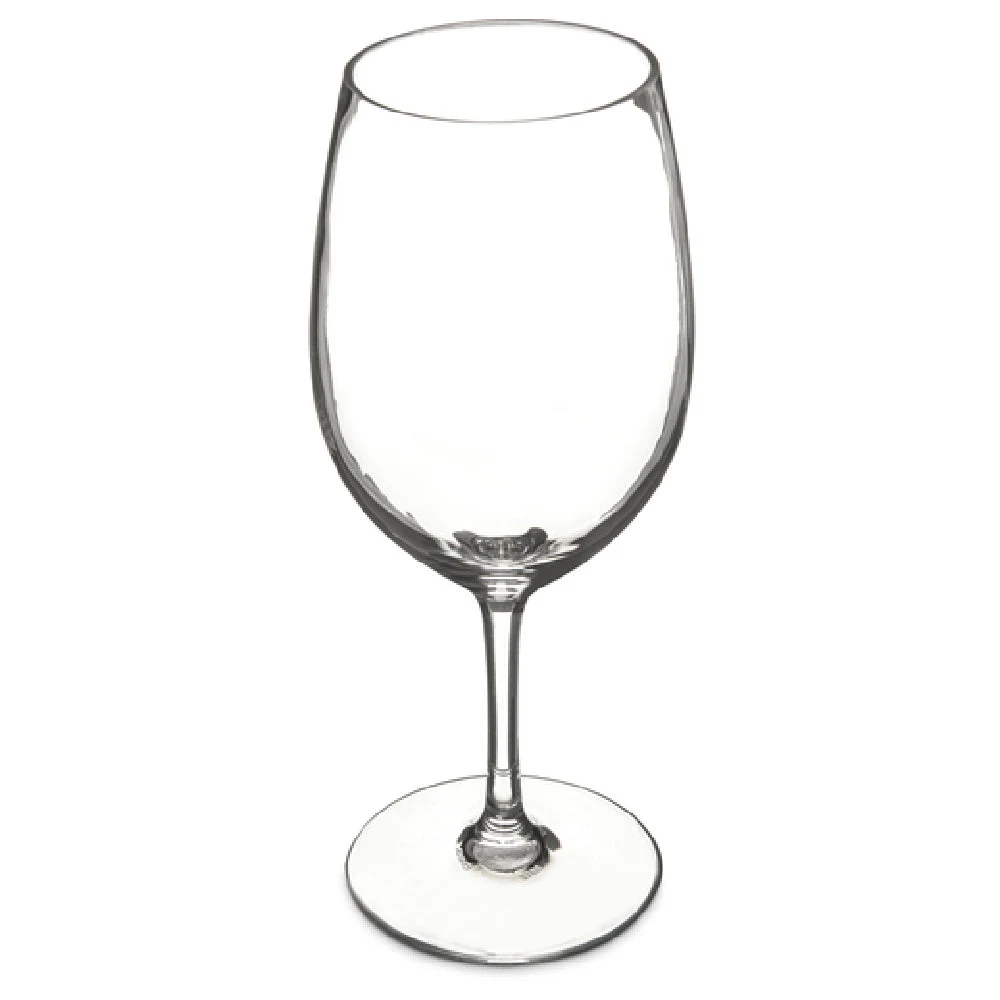 Carlisle 5642-407 20 Oz. Polycarbonate Red Wine Glass with Chip Set of 4