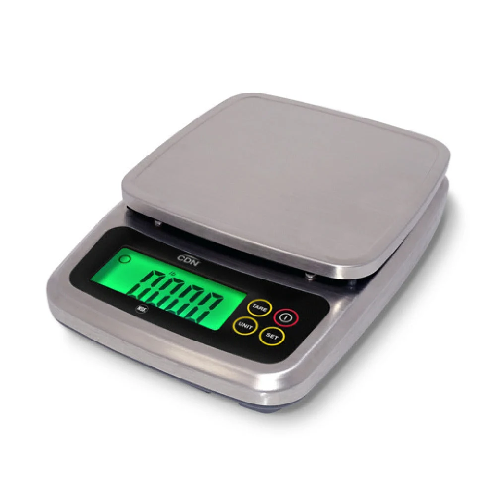 CDN SD1120 5-3/5 Inch Digital Scale Submersible Stainless Steel Waterproof Capacity