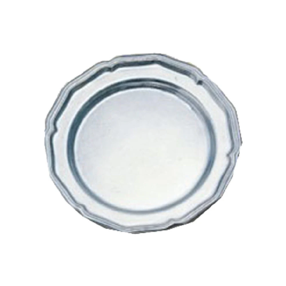 Bon Chef 1031BLKSPKLD 7-3/4 Inch Aluminum Dessert Plate Sandstone Black Speckled