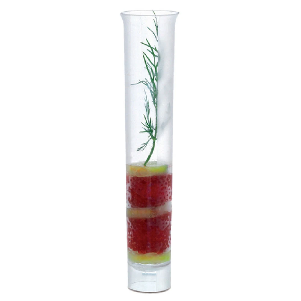 JB Prince R592 2 Oz Disposable Glass with Tubular Plastic, Transparent, 150 Packs