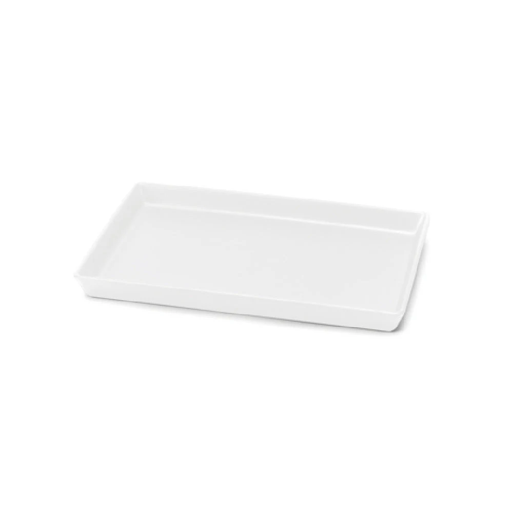 Steelite DFTRC128LT020 12 Inch Tray Linen White Rectangular Melamine