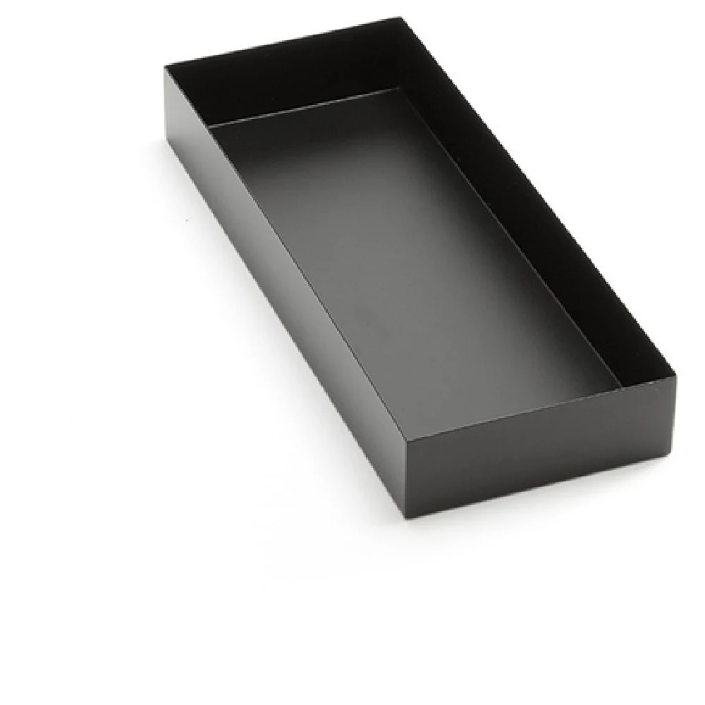 American Metalcraft MTB156 15 Inch Rectangular Market Tray with Break-resistant Metal Black