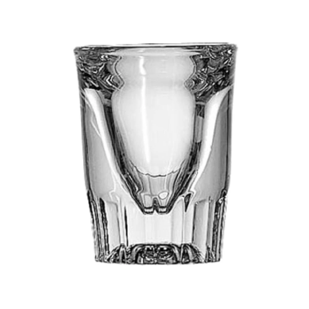 Anchor Hocking 5280VU 1-1/4 Oz. Fluted Whiskey Glass Clear Glass 72 Packs