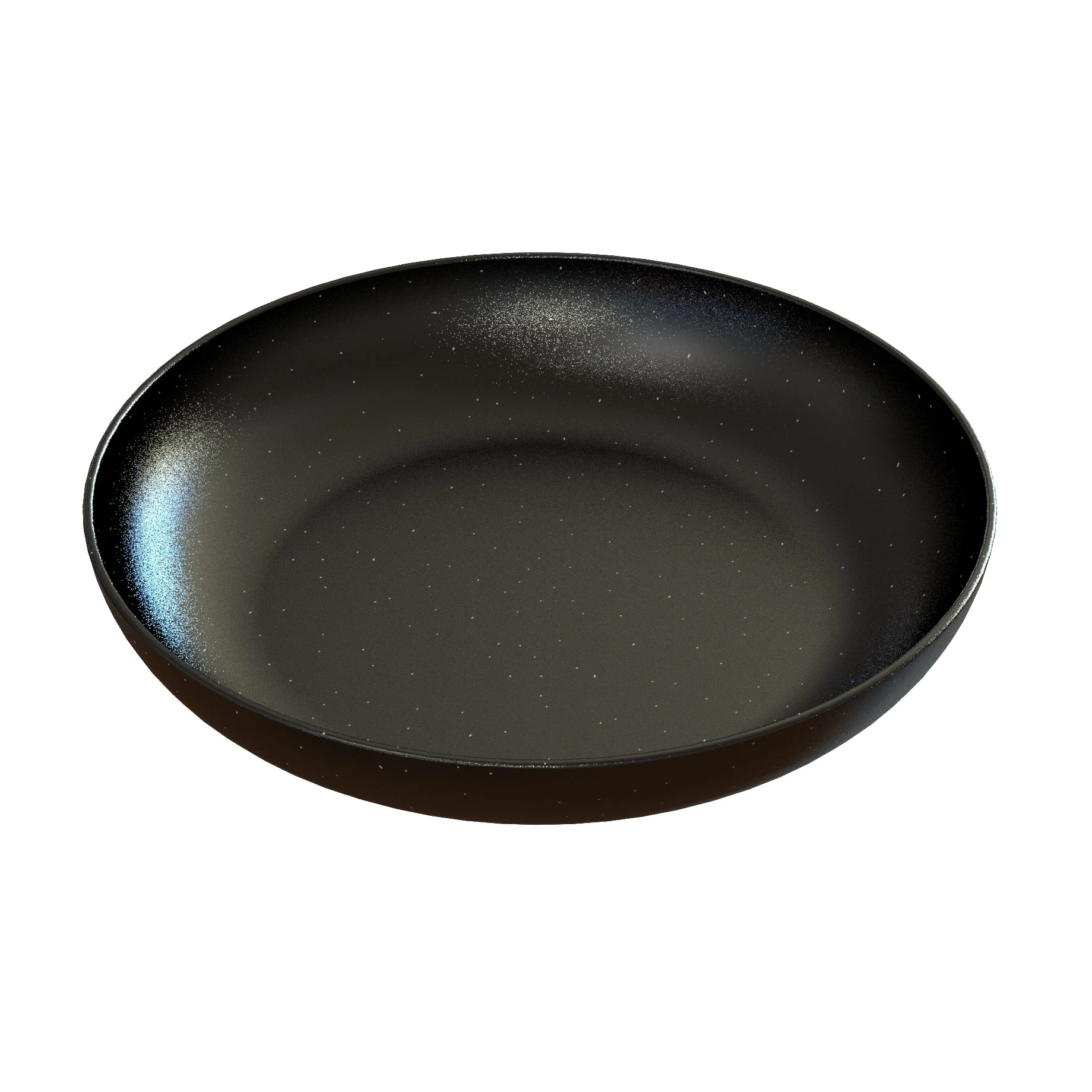 Tablecraft CW3160MS 5-1/2 Qt Cold Holding Round Pasta Bowl Aluminum Midnight Speckle