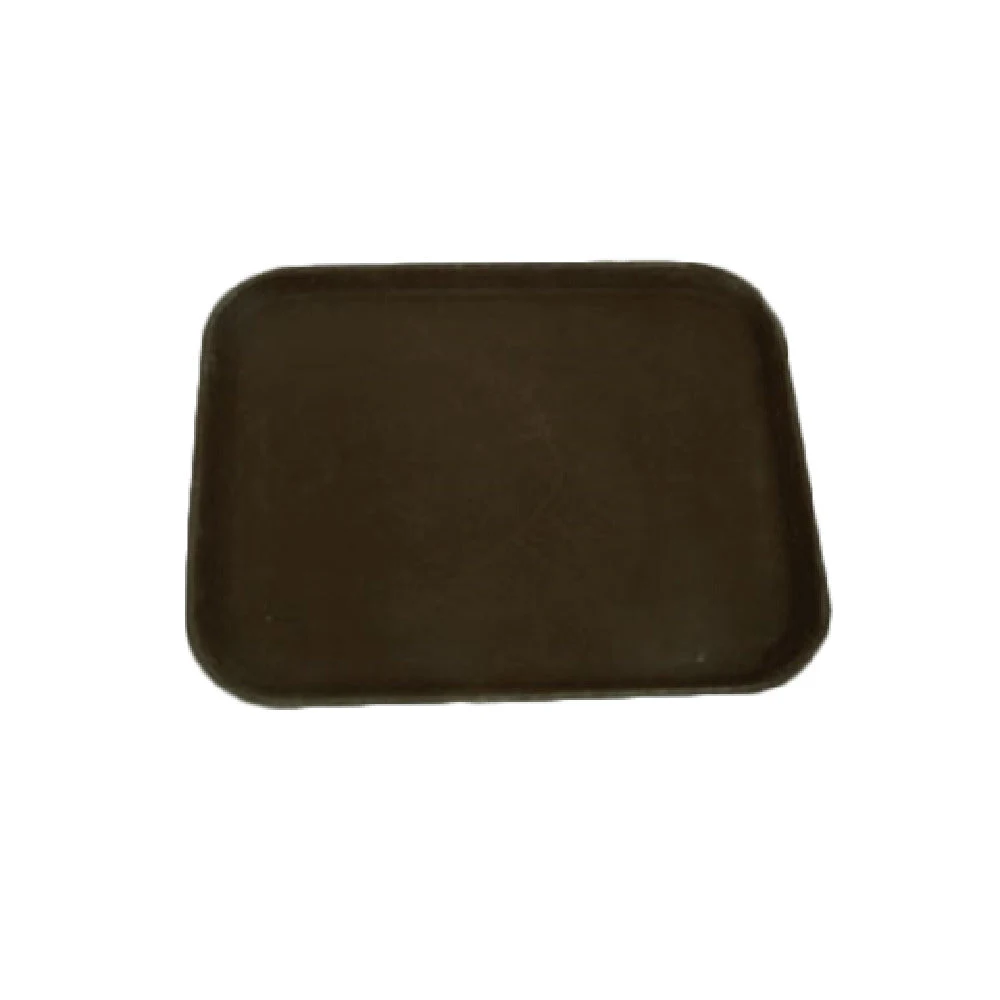 Thunder Group PLST1418BR 14 Inch Brown Slip Resistant Polypropylene Serving Tray