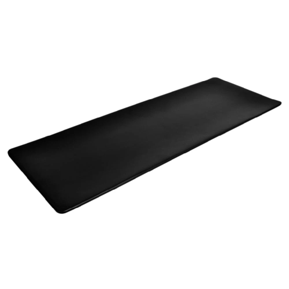 BauscherHepp TB1440 20-3/4 Inch Large Rectangular Serving and Display Tray Black Melamine