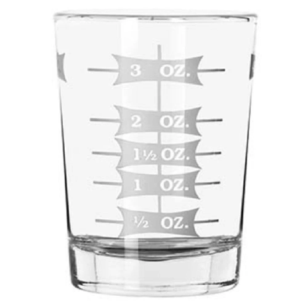 Libbey 5134/1124N 4 Oz Stackable Mixing Glass with Capacity Markings