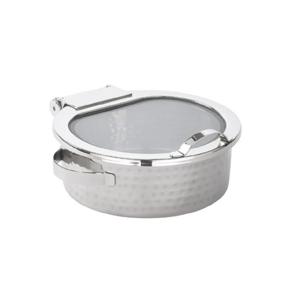 American Metalcraft SYNSRDHM13 5 Quart Round Chafer Hammered Stainless Steel