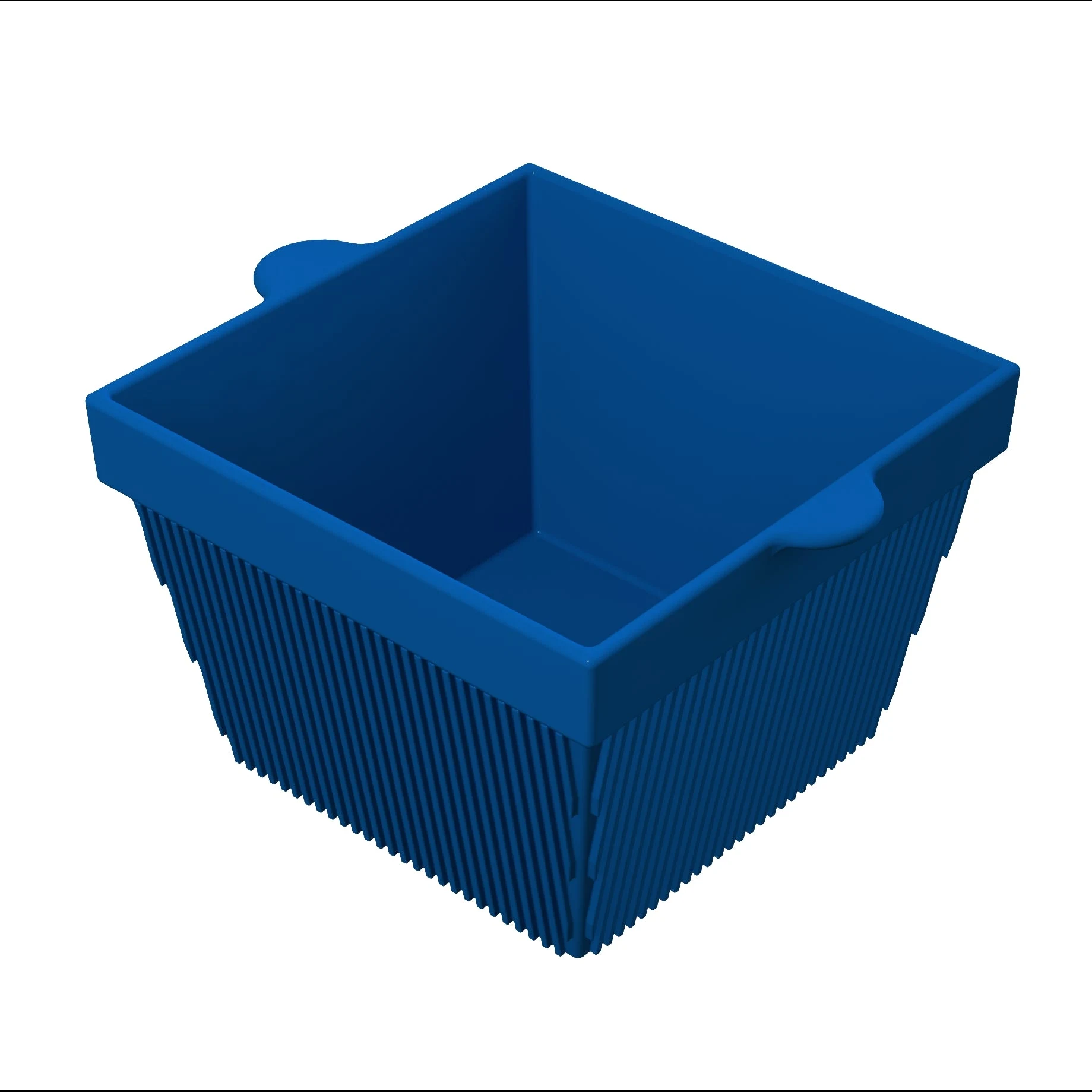 Tablecraft CW1490CBL 6-1/2 Qt Cold Holding Bowl Metal Cobalt Blue Finish