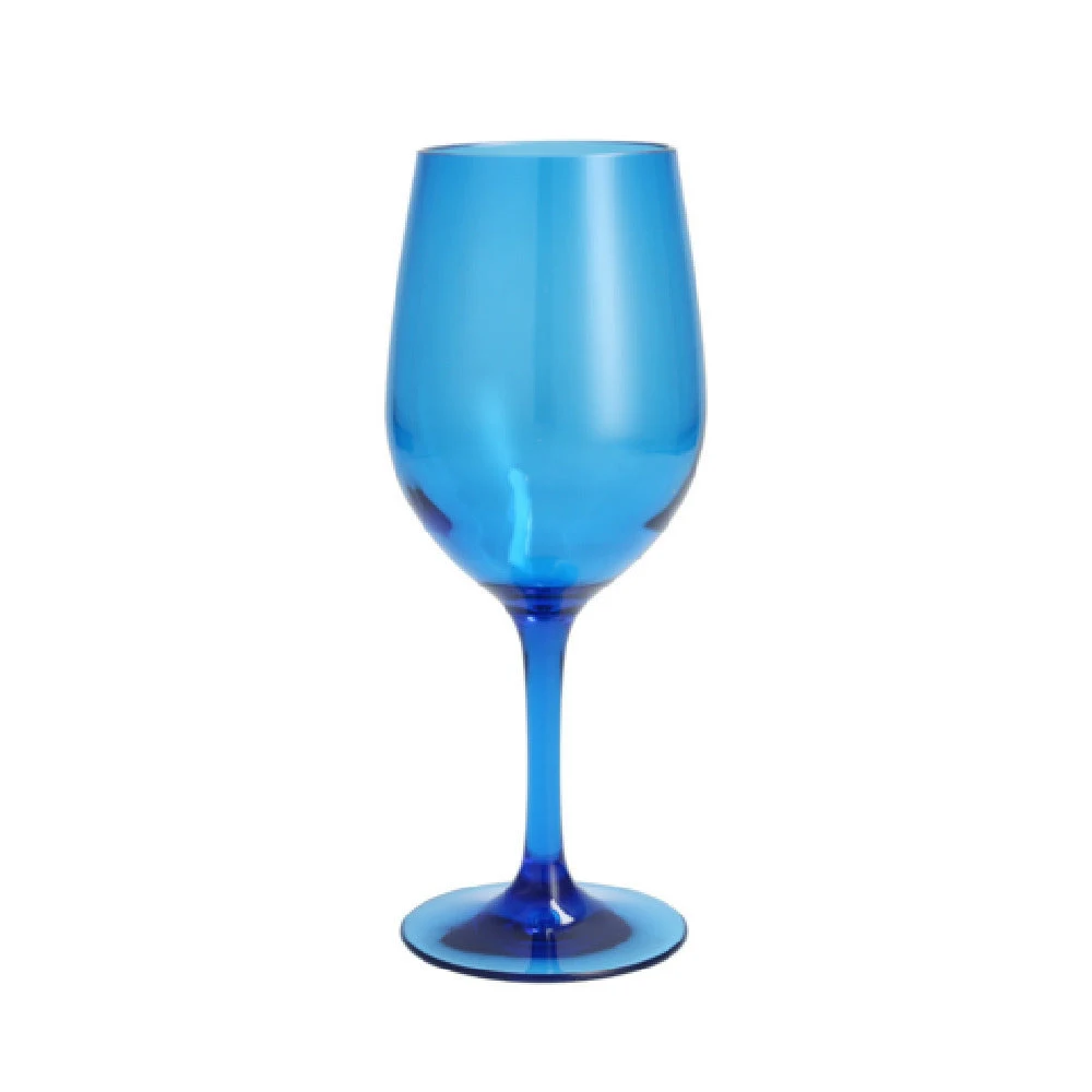 Fortessa DV.PS.BBS104BL 12 Oz Blue Glass Stemmed Wine - BPA Free