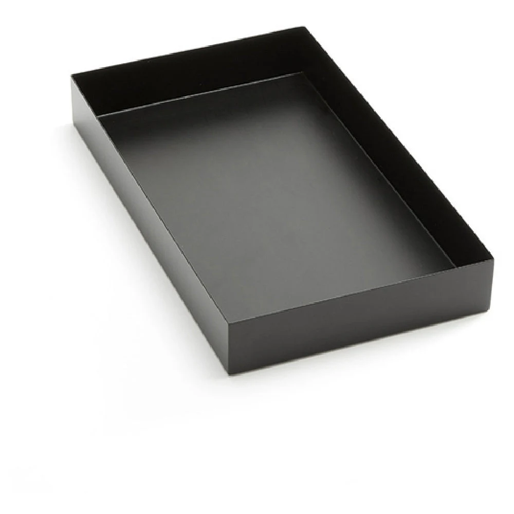 American Metalcraft MTB159 15 Inch Rectangular Display Tray Metal Black