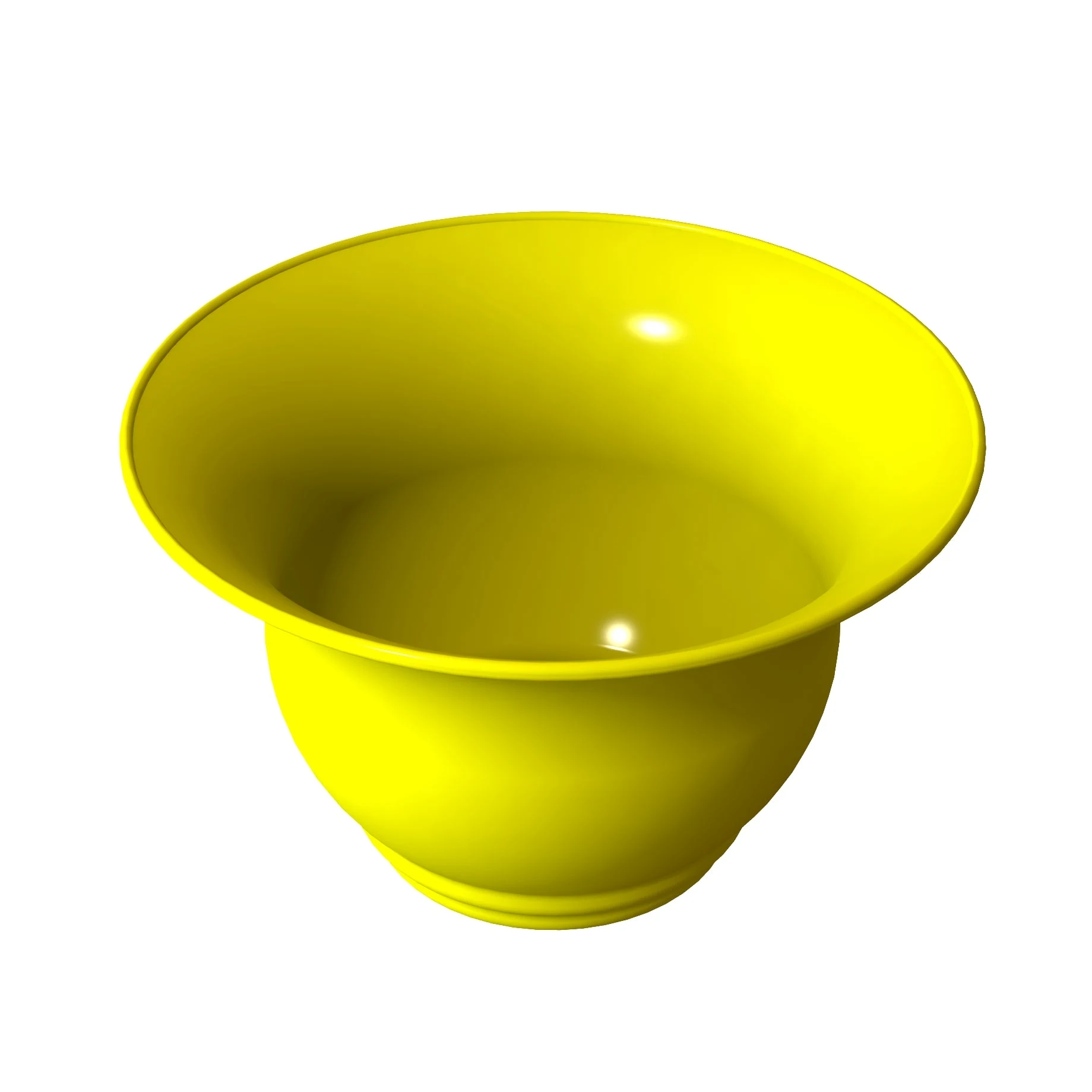 Tablecraft CW3130Y 3-1/4 Qt Round Cold Holding Salad Bowl Cast Aluminum Yellow Finish