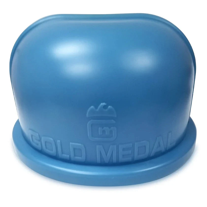 Optional 27 Inch Blue Polyethylene Double Bubble Cotton Candy Machine Cover, Gold Medal 3945