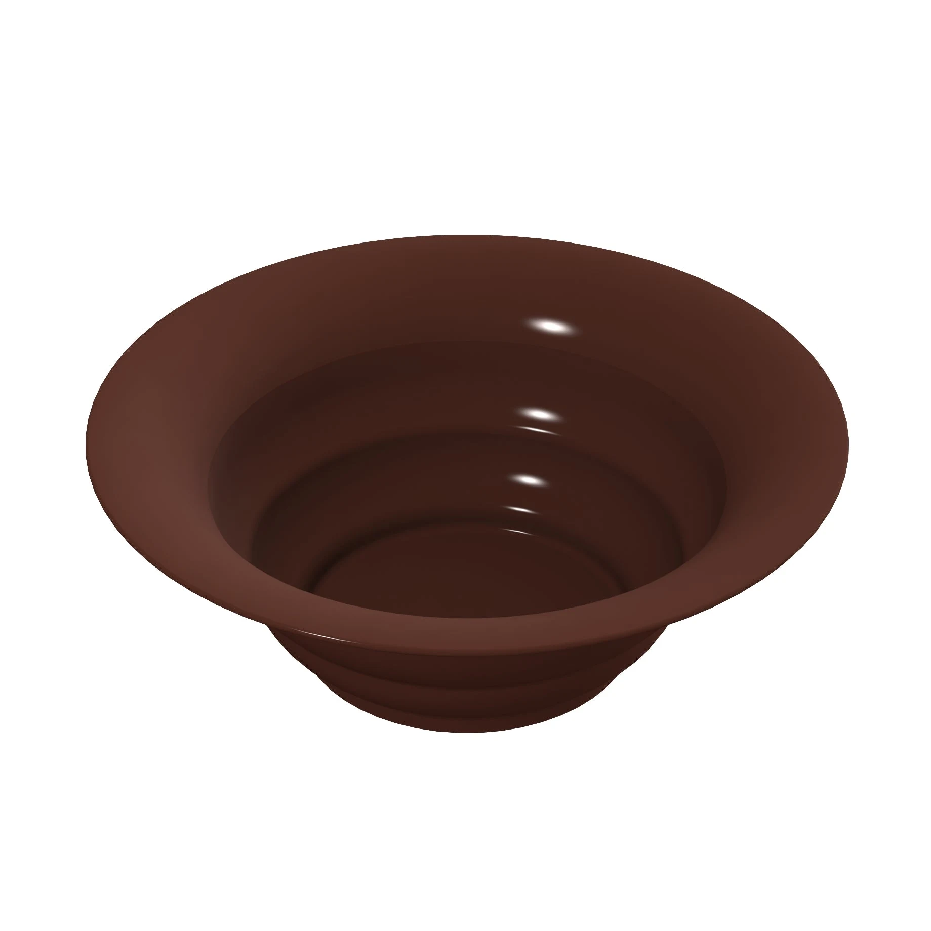 Tablecraft CW3120BR 10 Quart Round Salad Bowl with Cold Holding Metal Aluminum Brown Finish
