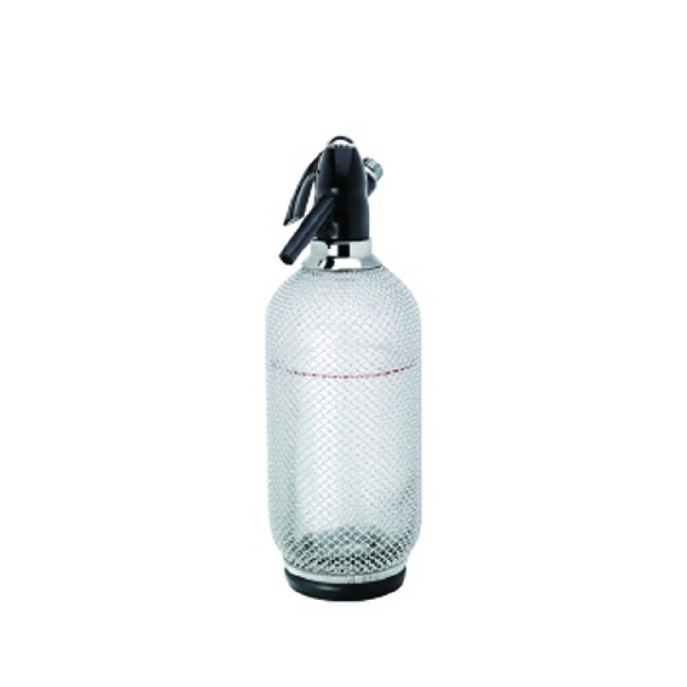Hospitality Brands HB90207-001 1 L Chrome Manual Whipping Siphon Premium Glass