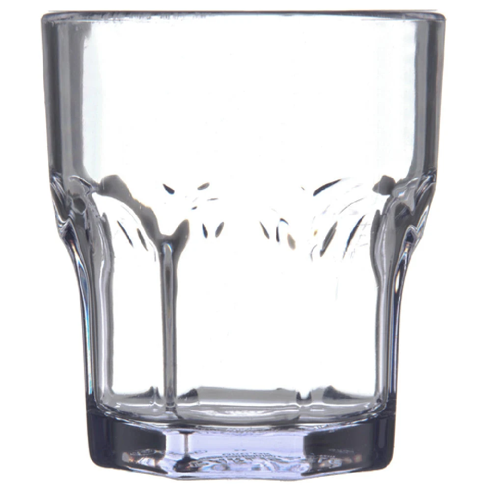 Dinex DX580807 8 Oz Louis Tumbler Clear Ribbed SAN Dishwasher Safe
