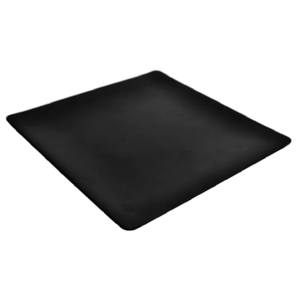BauscherHepp TB1441 11-3/4 Inch Square Serving Tray Chip Stain Resistant Melamine Black