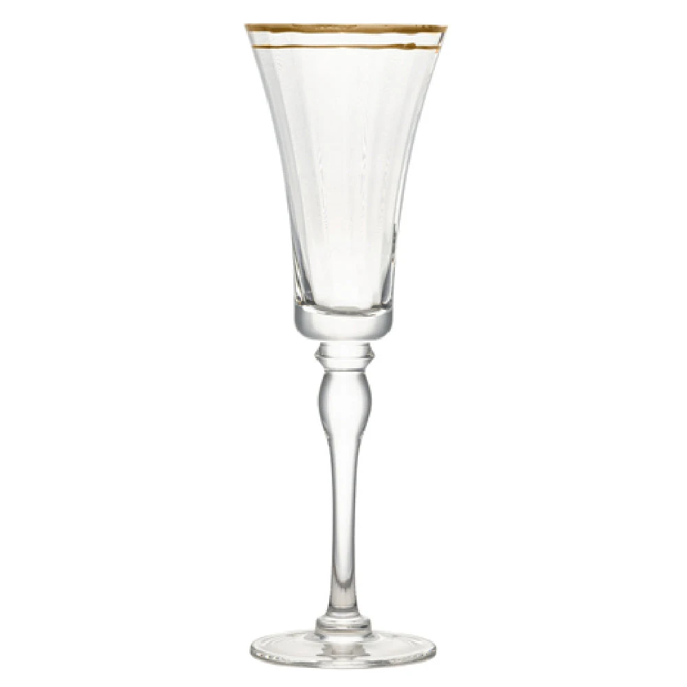 Ten Strawberry Street KATEG-FLUTE Champagne Flute Glass 8 Oz. 3-1/4