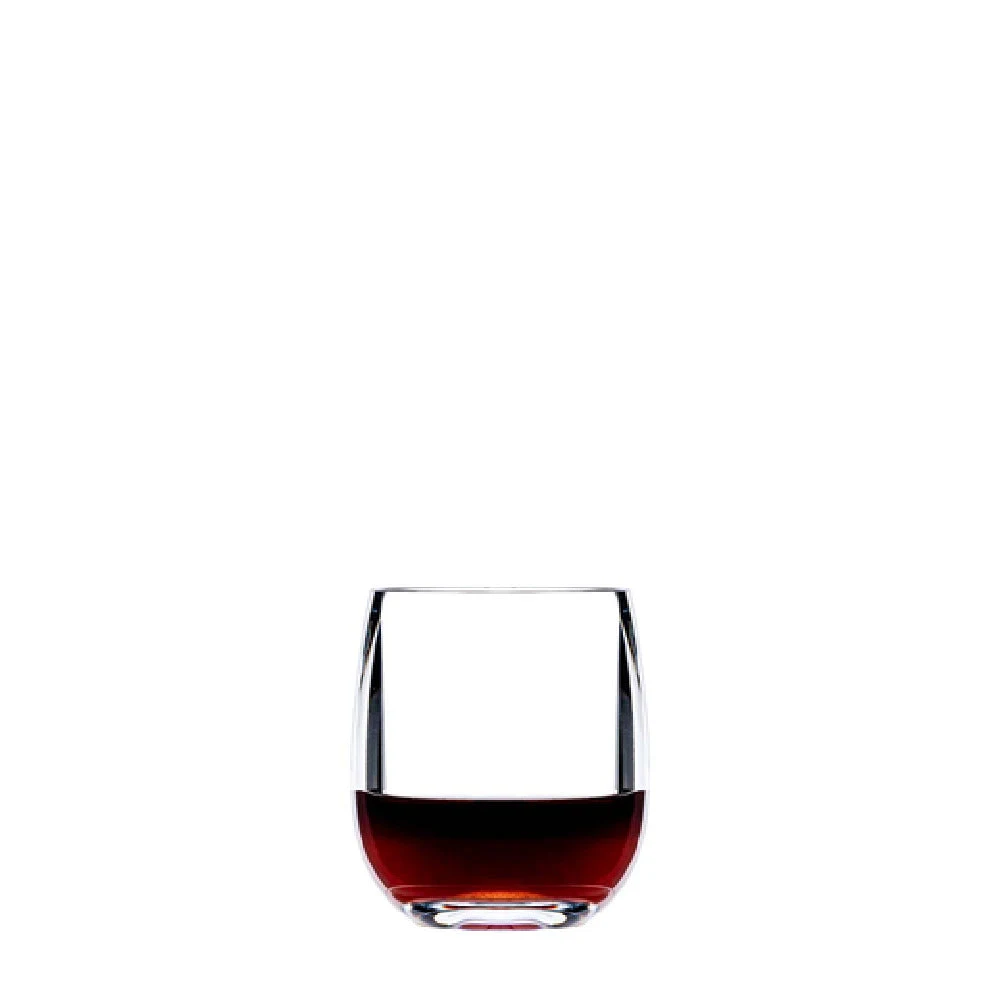 HUS088-012 11 Oz Unbreakable Plastic Drinkware Crystal Sapphire Burgundy Glass