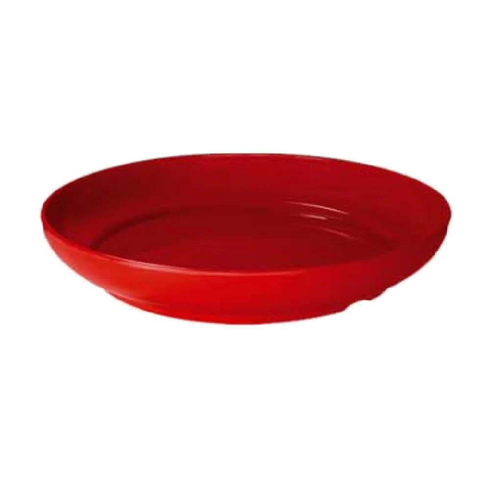 GET Enterprises ST-12-1-R 12 Inch Round Bar Tray Break Resistant Melamine Red