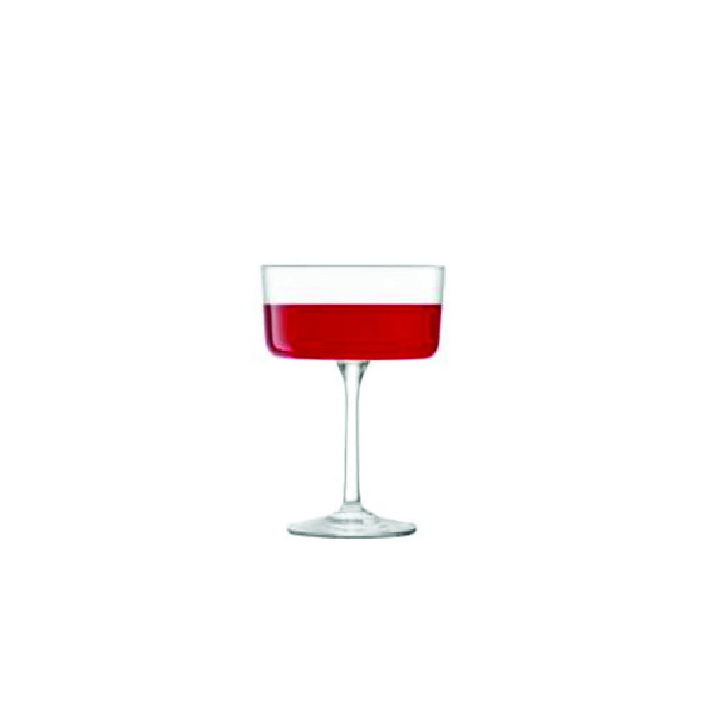 Hospitality Brands HGLGI35-004 8 Oz Lead-free Ultra Clear Coupe Glass with Sheer Rim
