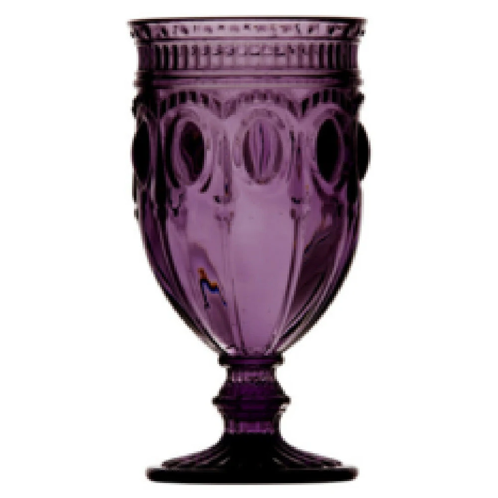 Fortessa RRPG.CANPUR.03 12 Oz Amethyst Footed Glass - All Purpose Glassware