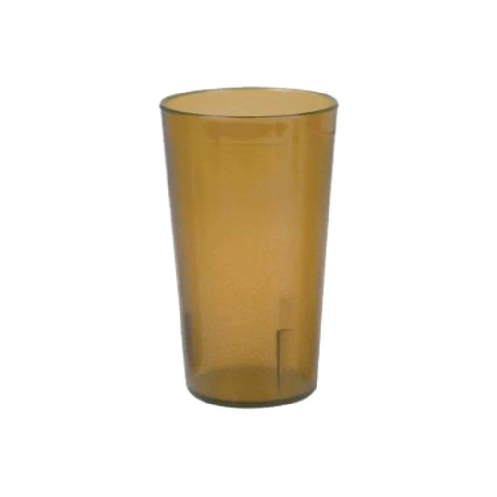 Yanco PT-012A 12 Oz Tumbler Amber Plastic Commercial Drinkware Case of 6 Dozen