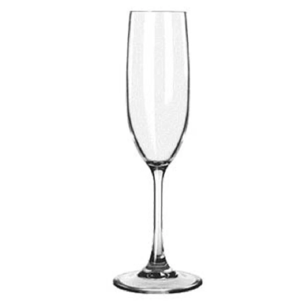 Libbey 92415 6-1/2 Oz. Clear Impact and Shatter Resistant Flute