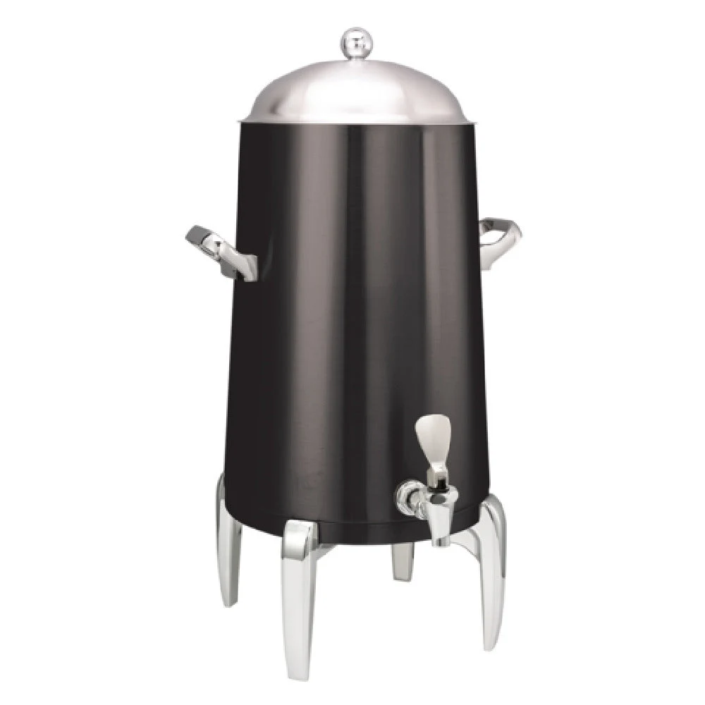 Service Ideas URN50VBXMD 15 Inch Stainless Steel Vacuum Insulated Urn Black Onyx
