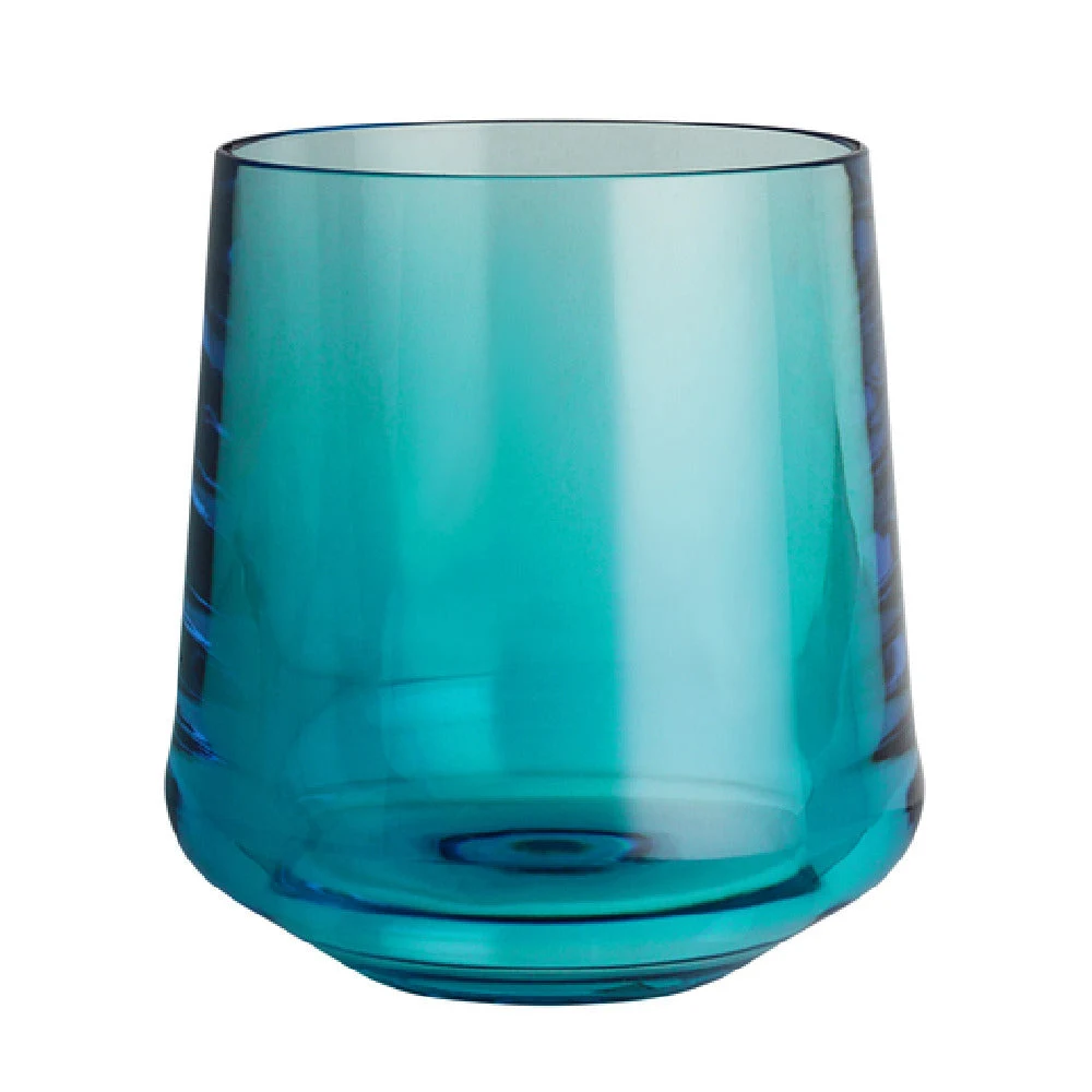 Steelite 7045DR011 12.0 Oz Stemless Wine Glass Teal with Polycarbonate
