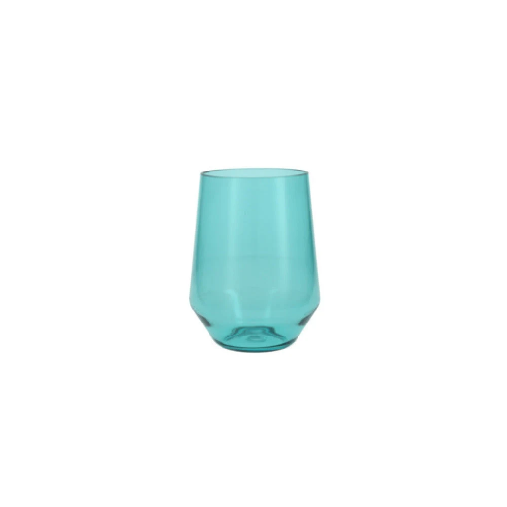 Fortessa PS.SOLE.AS.06 19 Oz. Stemless Wine Glass Aqua Sky Glass with Durable Design