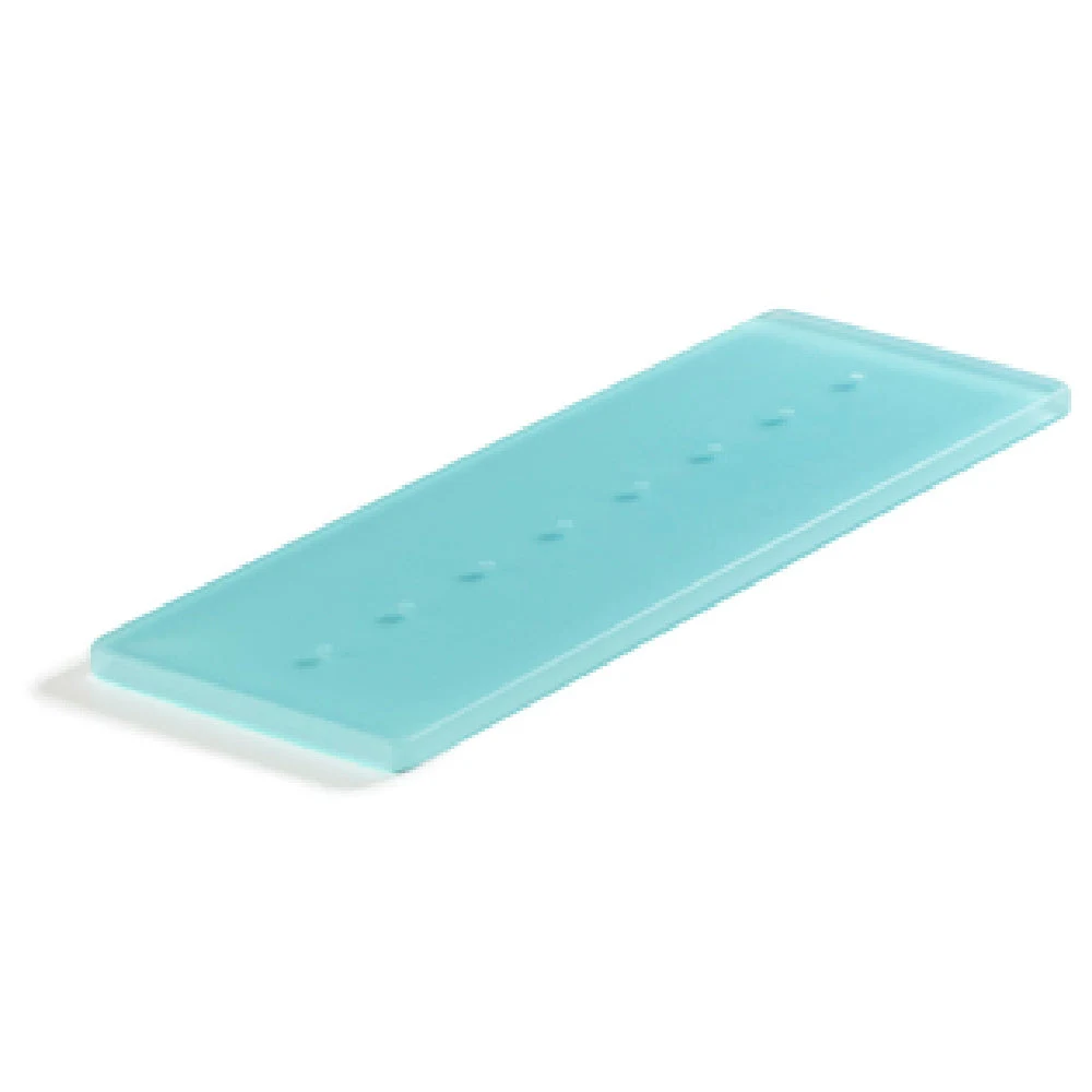 Revol 411227 11-3/4 Inch Display Tray Resin Stackable Rectangular Lagoon