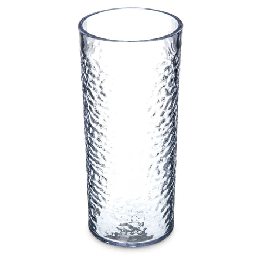 Carlisle 551907 20 Oz Pebbled Tumbler SAN Clear BPA Free Dishwasher Safe