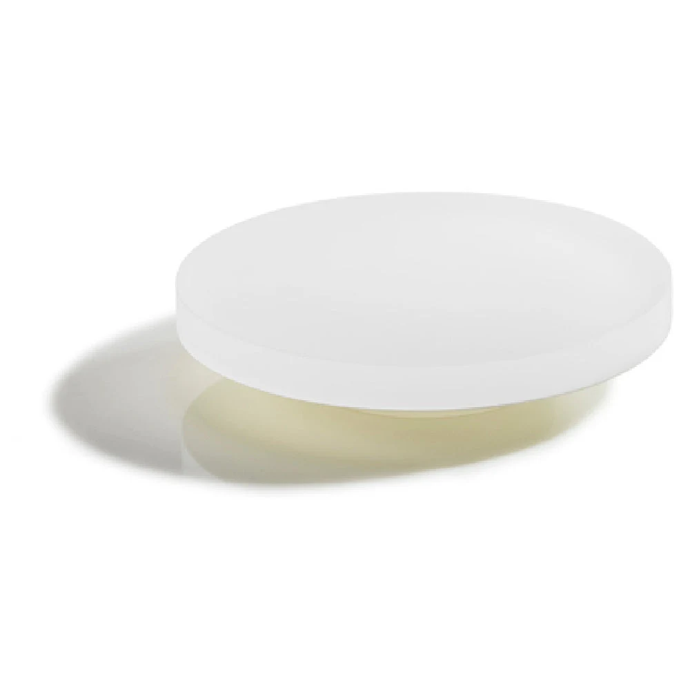 Revol 411541 7-3/4 Inch Round Display Riser with Leg White Nacryl Resin