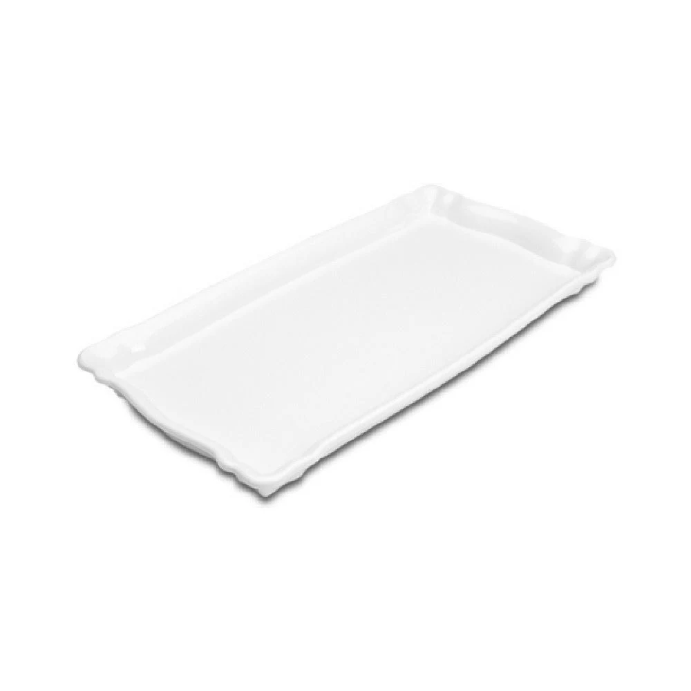 Steelite DFTRC158CF020 15 Inch Café White Melamine Serving Tray 10 Packs