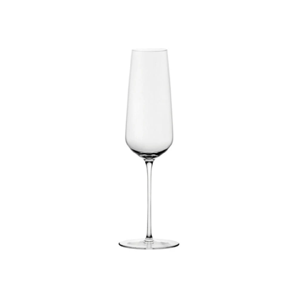 Steelite P32018 10 1/2 Oz Flute Glass Lead Free Crystal with Crystalline Finish