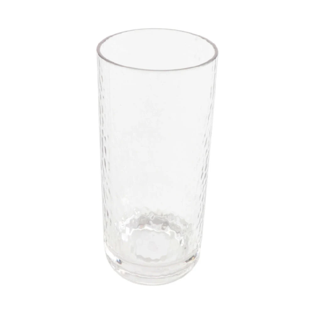 GET Enterprises HM-16CO-CL 16 Oz Cooler Cup Clear Hammered Finish SAN