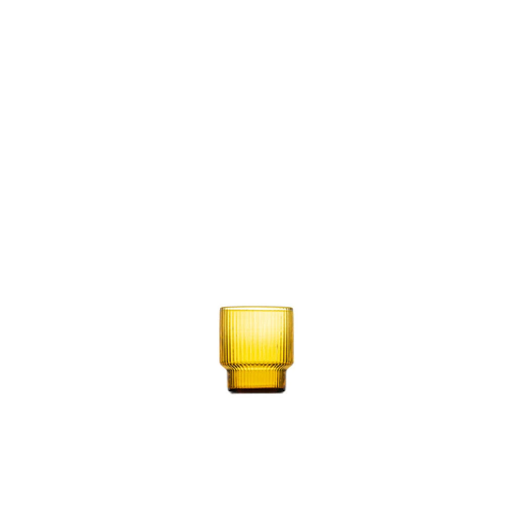Hospitality Brands FG738010-016 11.5 oz Old Fashioned Glass Handmade Amber Stackable