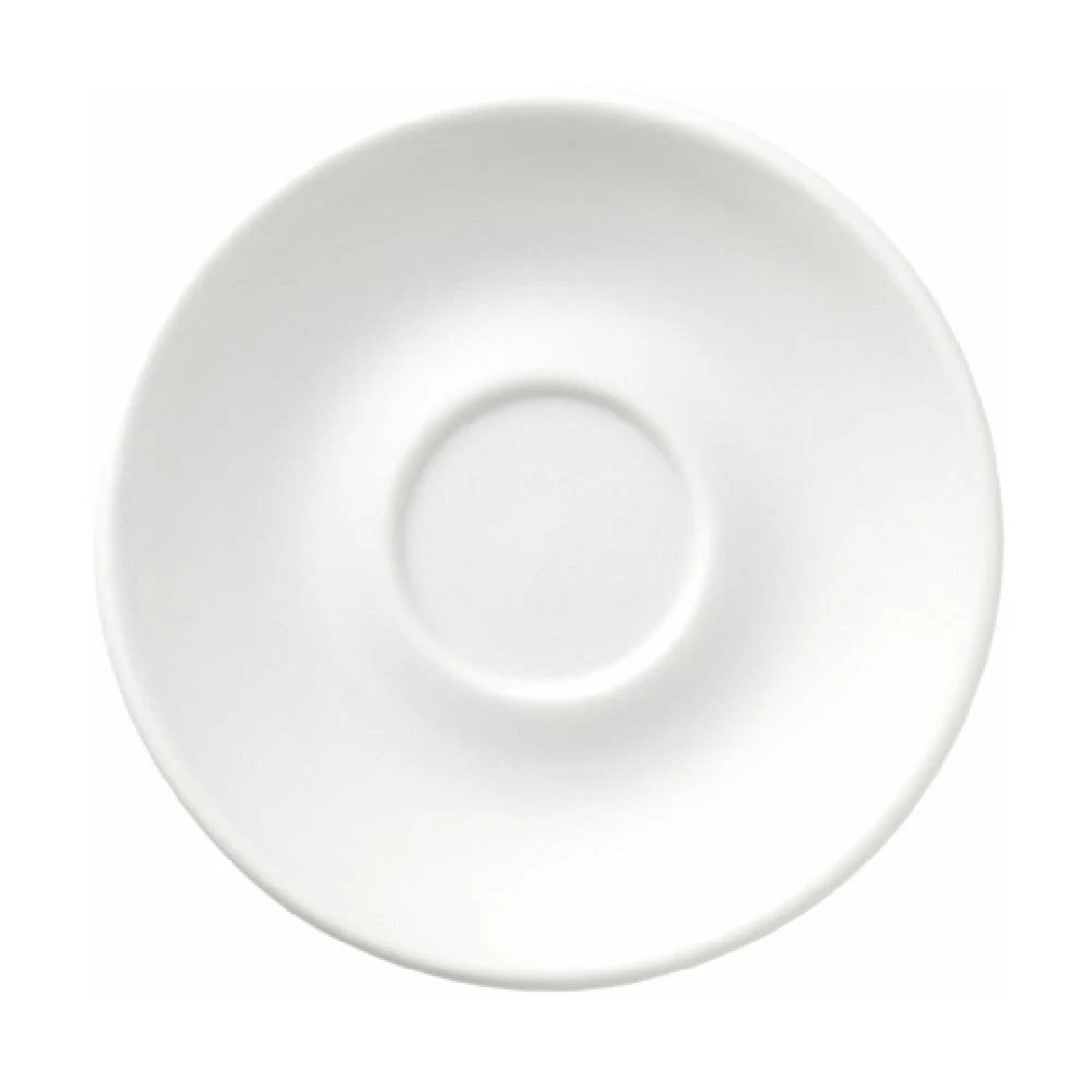 Libbey DRI-14-D 6 Inch Diameter Fully Vitrified Porcelain Saucer Driftwood Satin Matte Finish