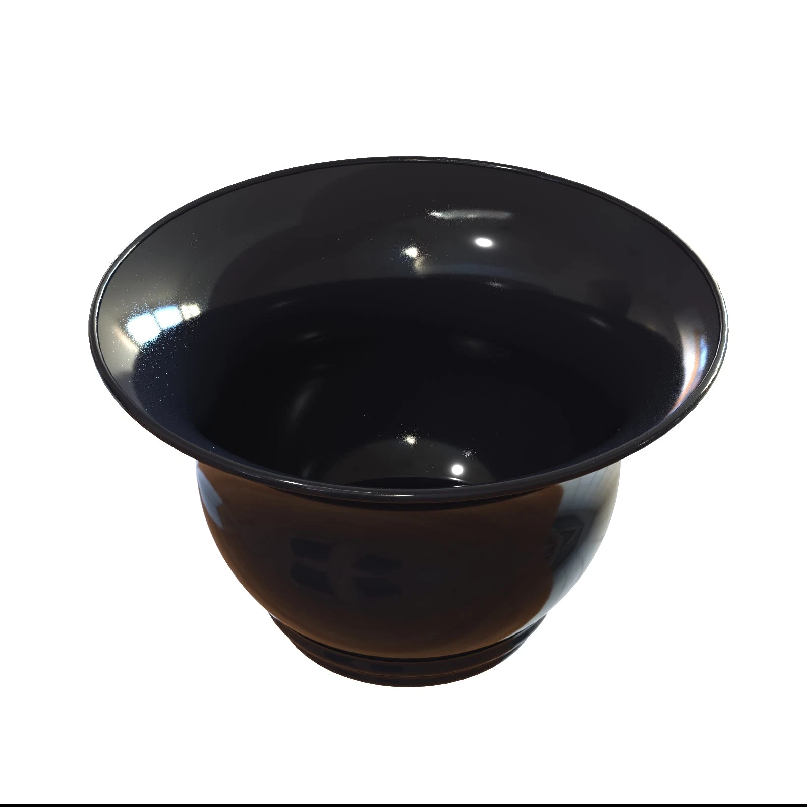 Tablecraft CW3130BK 3-1/4 Quart Cold Holding Tulip Salad Bowl Aluminum Black Finish