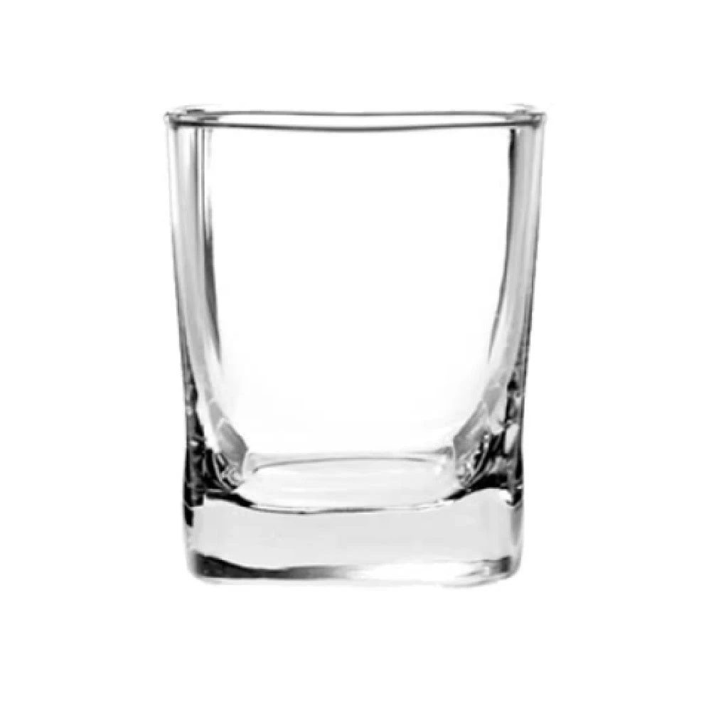 International Tableware 396 11 Oz Square Rocks Glass Clear Stemless