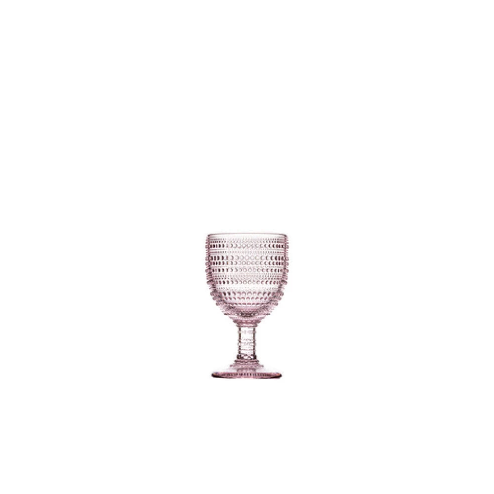 Hospitality Brands FG347001-016 11 Oz Pink All Purpose Glass Goblet